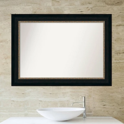 43" X 31" Non-Beveled Paragon Bathroom Wall Mirror Bronze - Amanti Art 7 43" X 31" Non-Beveled Paragon Bathroom Wall Mirror Bronze - Amanti Art - Image 5