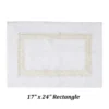 Better Trends Hotel Reversible 100% Cotton Bath Rug 3 Piece Set