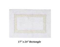 Better Trends Hotel Reversible 100% Cotton Bath Rug 3 Piece Set