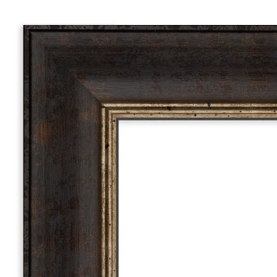 34" X 28" Non-Beveled Varied Black Bathroom Wall Mirror - Amanti Art 4 34" X 28" Non-Beveled Varied Black Bathroom Wall Mirror - Amanti Art - Image 2