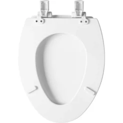 Kendall Never Loosens Elongated Enameled Wood Toilet Seat With Easy Clean And Slow Close Hinge White - Mayfair By Bemis -Lunara Bath Store GUEST 502cc255 a5fb 419c a9c9 18c0cb12b049