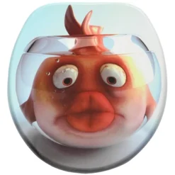 Sanilo Round Molded Wood Toilet Seat With No Slam, Slow, Soft Close Lid, Stainless Steel Hinges, Unique Fun Decorative Design, Vintage Wood Grain -Lunara Bath Store GUEST 506bba26 35a8 4066 8ba5 1acd82efa9d4