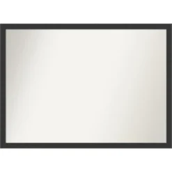 Mezzanotte Black Non-Beveled Wood Bathroom Wall Mirror -Lunara Bath Store GUEST 531efb28 4408 44f4 aeef 0b47c5d2f4f7