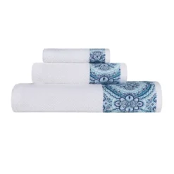 Medallion Ultra-Soft Cotton Highly Absorbent 3 Piece Jacquard Towel Set By Blue Nile Mills -Lunara Bath Store GUEST 536c9664 ceca 4b89 89dc a56acc171b2e