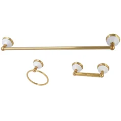3pc Victorian Towel Bar Bathroom Hardware Set - Kingston Brass -Lunara Bath Store GUEST 564ea2f7 2d4e 4677 9a0e 770444f549ba