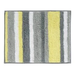 MDesign Striped Microfiber Bathroom Spa Mat Rugs/Runner, Set Of 3 -Lunara Bath Store GUEST 56bd789f f989 474c 9dc3 ba82c80d0369