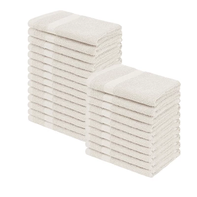 Absorbent Eco-Friendly Cotton 24-Piece Face Towel Set By Blue Nile Mills 6 Absorbent Eco-Friendly Cotton 24-Piece Face Towel Set By Blue Nile Mills - Image 4