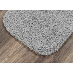 2pc Shaggy Nylon Washable Bathroom Rug Set Platinum Gray - Garland Rug -Lunara Bath Store GUEST 585c168f 94f8 4f79 a71b 4e7e7b821238