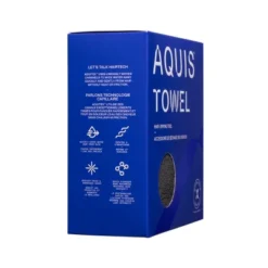 AQUIS Hair Drying Towel, Recycled Microfiber -Lunara Bath Store GUEST 58bacbed 2dbb 47c6 8fa0 c9d6a725efa3