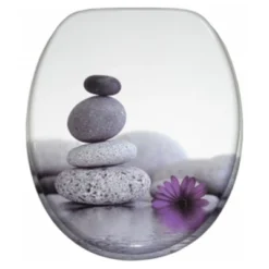 Sanilo Round Molded Wood Toilet Seat With No Slam, Slow, Soft Close Lid, Stainless Steel Hinges, Unique Fun Decorative Design, Vintage Wood Grain -Lunara Bath Store GUEST 5bed7331 b530 474e 9176 aec0db7af7ad