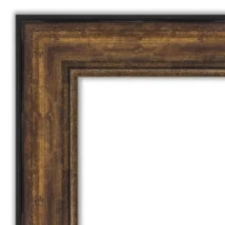 Amanti Art Ballroom Bronze Petite Bevel Bathroom Wall Mirror 31.5 X 25.5 In.