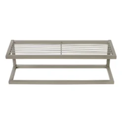 Honey-Can-Do Steel Bathroom Slatted Shelf With Towel Bar Gray 8 Honey-Can-Do Steel Bathroom Slatted Shelf With Towel Bar Gray -Lunara Bath Store GUEST 5c84249c 8c9d 4869 913a b9b0ad2baad0
