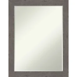 Rustic Plank Narrow Petite Bevel Bathroom Wall Mirror -Lunara Bath Store GUEST 5cc12e33 2b34 46a4 b23c 0098d503c359