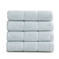Market & Place Cotton Quick Dry Waffle Weave 4-Pack Bath Towel Set -Lunara Bath Store GUEST 5db02d8c 1103 4420 8bd3 aa40ad4b3c5d