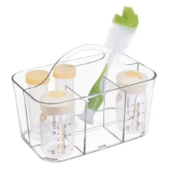MDesign Plastic Nursery Storage Organizer Caddy Tote, Small -Lunara Bath Store GUEST 5f482a39 08e2 4552 a5a6 8feb1074b368