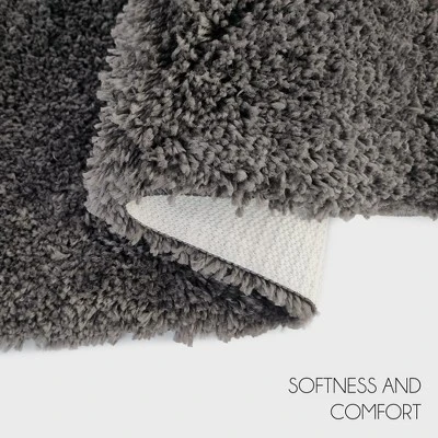 Sussexhome Solid Gray / Dark Gray Bathroom Rugs Sets, Shower Rugs With Toilet Rugs U Shaped, Non Slip Bath Mats, Machine Washable Bath Mat, Absorbent Bath Mat, Bathroom Decor 6 Sussexhome Solid Gray / Dark Gray Bathroom Rugs Sets, Shower Rugs With Toilet Rugs U Shaped, Non Slip Bath Mats, Machine Washable Bath Mat, Absorbent Bath Mat, Bathroom Decor - Image 4