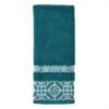 2pk Vern Yip Floral Lanterns Hand Towel Teal Green - SKL Home -Lunara Bath Store GUEST 637569e1 5841 4d95 96a4 5f3d14ec158a