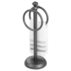 MDesign Metal Fingertip Towel Holder For Bath Vanity Countertop, 2 Pack -Lunara Bath Store GUEST 65f0cbe0 d7dc 406e 8c6d 790228a4fc3b