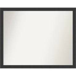 Mezzanotte Black Non-Beveled Wood Bathroom Wall Mirror -Lunara Bath Store GUEST 6986ce09 a291 4882 b031 0651cc294560