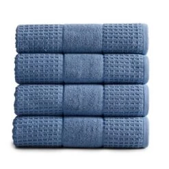 Market & Place Cotton Quick Dry Waffle Weave 4-Pack Bath Towel Set -Lunara Bath Store GUEST 6e1b1341 8df2 45bc 8a04 533c7472d6ab
