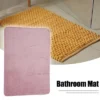 Unique Bargains Solid Color Pattern Bathroom Rugs Polyester Bath Mat Machine Washable Pink 90x60cm -Lunara Bath Store GUEST 6ff3d5d0 1576 40d8 a0c5 4e1c82abf07b
