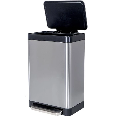 Hefty 52.2L Stainless Waste Step Trash Can 10 Hefty 52.2L Stainless Waste Step Trash Can - Image 8