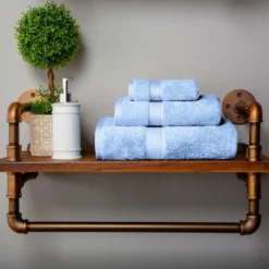 Premium Cotton 800 GSM Heavyweight Plush Luxury 3 Piece Bathroom Towel Set By Blue Nile Mills -Lunara Bath Store GUEST 788e0b17 6a07 43e8 8a2a 786cf66db040