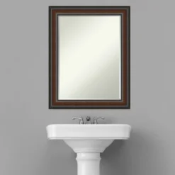 Amanti Art Cyprus Walnut Petite Bevel Wood Bathroom Wall Mirror 28.75 X 22.75 In. 18 Amanti Art Cyprus Walnut Petite Bevel Wood Bathroom Wall Mirror 28.75 X 22.75 In. -Lunara Bath Store GUEST 7d9ddad2 5de7 4121 b2c7 8ac90d84f7ae