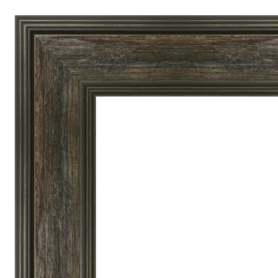 Amanti Art Rail Rustic Char Petite Bevel Bathroom Wall Mirror 29.75 X 23.75 In. 3 Amanti Art Rail Rustic Char Petite Bevel Bathroom Wall Mirror 29.75 X 23.75 In.