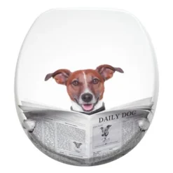 Sanilo Round Molded Wood Toilet Seat With No Slam, Slow, Soft Close Lid, Stainless Steel Hinges, Unique Fun Decorative Design, Vintage Wood Grain -Lunara Bath Store GUEST 7f87bcb3 3b55 4979 a612 673e1922bd97