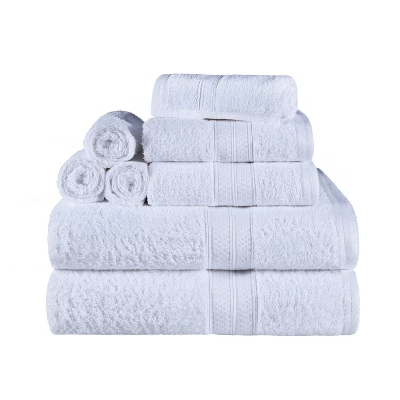 8 Piece Assorted Bath Towel Set, Rayon From Bamboo And Cotton, Ultra-Soft Plush Quick Drying, Solid Terry Towels With Dobby Border By Blue Nile Mills 15 8 Piece Assorted Bath Towel Set, Rayon From Bamboo And Cotton, Ultra-Soft Plush Quick Drying, Solid Terry Towels With Dobby Border By Blue Nile Mills - Image 13