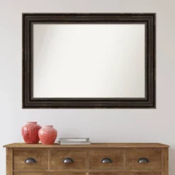 42" X 30" Non-Beveled Stately Bronze Bathroom Wall Mirror - Amanti Art -Lunara Bath Store GUEST 8c5cfb80 d456 48ef b7d6 0ec46b3c238e