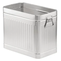 MDesign Metal Rectangle Trash Can Wastebasket, Garbage Bin, Handles -Lunara Bath Store GUEST 8cdf5296 bc86 48dd 938d a907925dc519