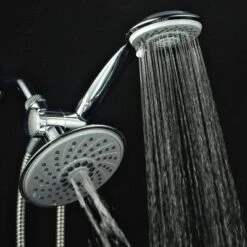 Aqua Dance 3 Way Rainfall Combo Showerhead Chrome - HoteSpa -Lunara Bath Store GUEST 8d1370a1 fcd9 4f87 bf69 1e79a9cb97ac