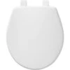 Caswell Never Loosens Round Antimicrobial Plastic Soft Close Toilet Seat White - Mayfair By Bemis -Lunara Bath Store GUEST 8d81490f 3802 4d51 87f1 85ff3f70153c