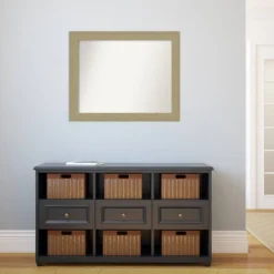 32" X 26" Non-Beveled Mosaic Bathroom Wall Mirror Gold - Amanti Art -Lunara Bath Store GUEST 8f70e3b3 139d 49a9 aad6 7eb70f1b737a