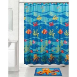20"x30" Fishtails Octopus Bath Rug Blue - Allure Home Creations -Lunara Bath Store GUEST 8fa1cf83 1cae 4ae8 98fa be4e2d6d8a1f