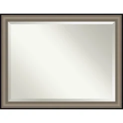 Imperial Framed Bathroom Vanity Wall Mirror Pewter Black - Amanti Art -Lunara Bath Store GUEST 9286aee5 1b33 4c24 b08d 8dfad5ce40e1