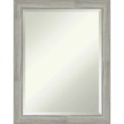 Dove Graywash Narrow Framed Bathroom Vanity Wall Mirror - Amanti Art -Lunara Bath Store GUEST 946b6790 08ed 41ed b62e 836acd4d4efc