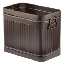 MDesign Metal Rectangle Trash Can Wastebasket, Garbage Bin, Handles -Lunara Bath Store GUEST 95d81818 0739 4f5d a310 f9ade2218ead