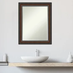 Amanti Art Cyprus Walnut Petite Bevel Wood Bathroom Wall Mirror 28.75 X 22.75 In. 19 Amanti Art Cyprus Walnut Petite Bevel Wood Bathroom Wall Mirror 28.75 X 22.75 In. -Lunara Bath Store GUEST 966b4ed0 1ad9 4986 8397 2e63b05d8d83
