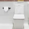 Unique Bargains Bathroom Aluminum Alloy Matte Fixed Toilet Paper Holders Black 1 Pc -Lunara Bath Store GUEST 97a2170d 9fb6 4ddb b9c6 235737949038