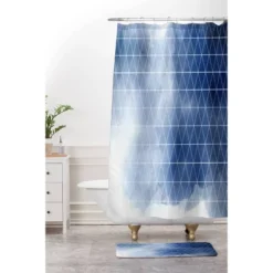 Emanuela Carratoni Thunderstorm Memory Foam Bath Mat Blue - Deny Designs -Lunara Bath Store GUEST 995495f1 3e8d 49fd b1eb 9107c1b8ead4