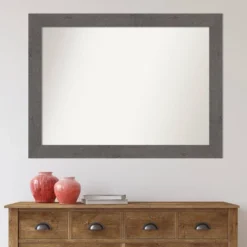 44" X 33" Non-Beveled Rustic Plank Gray Bathroom Wall Mirror - Amanti Art 14 44" X 33" Non-Beveled Rustic Plank Gray Bathroom Wall Mirror - Amanti Art -Lunara Bath Store GUEST 9b23e4f2 b2fb 4b91 ada1 be14240e39de