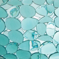 MDesign Plastic Small Oval Trash Can Wastebasket, Pebble Design -Lunara Bath Store GUEST 9bc000e4 73f5 416f 93ce f646c6755a16