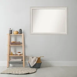 43" X 32" Non-Beveled Trio White Wash Silver Bathroom Wall Mirror - Amanti Art 16 43" X 32" Non-Beveled Trio White Wash Silver Bathroom Wall Mirror - Amanti Art -Lunara Bath Store GUEST 9c38cbb4 4da9 4ca3 b0fc 085edb07e2b7