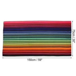 Unique Bargains Soft Absorbent Beach Towel Classic Design Colorful 59"x30" For Beach 1 Pcs -Lunara Bath Store GUEST 9c47e180 46aa 4f85 9d19 5c93dc983096