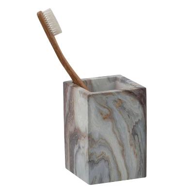 Agate Square Bathroom Tumbler - Elle Décor 3 Agate Square Bathroom Tumbler - Elle Décor