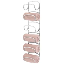 MDesign Metal Wall Mount Bathroom Towel Rack Holder, 6 Levels -Lunara Bath Store GUEST 9ea4734c ede8 4c81 8a76 ed16a0f630ca