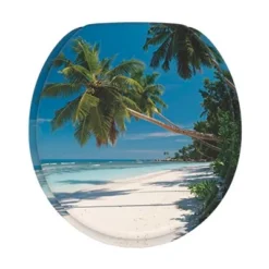 Sanilo Round Molded Wood Toilet Seat With No Slam, Slow, Soft Close Lid, Stainless Steel Hinges, Unique Fun Decorative Design, Vintage Wood Grain -Lunara Bath Store GUEST a2d05e8c 12a4 4ef4 a324 22f38e7ad548